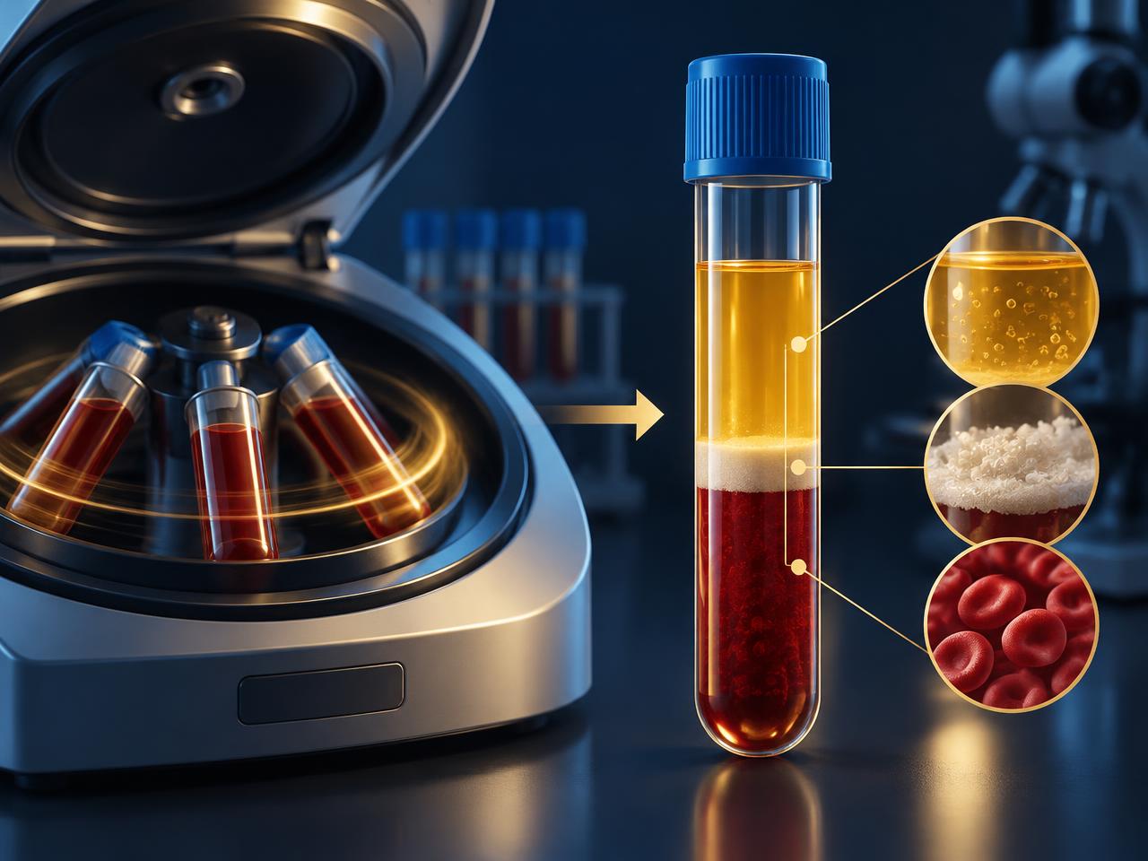 Centrifugação do sangue
